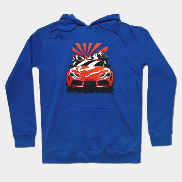 Red Supra MKV MK5 JDM Hoodie by KaroCars